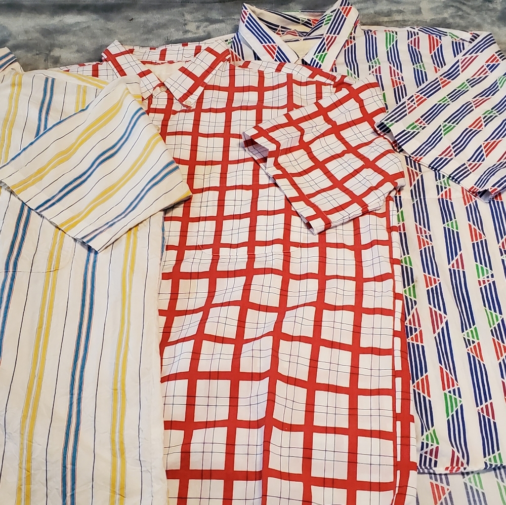 Lot Of Men's 80s 90s Vintage Button Down Shirts